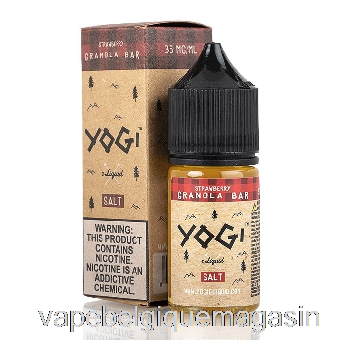 Vape Barre Granola Jetable Fraise - E-liquide Sels De Yogi - 30ml 35mg